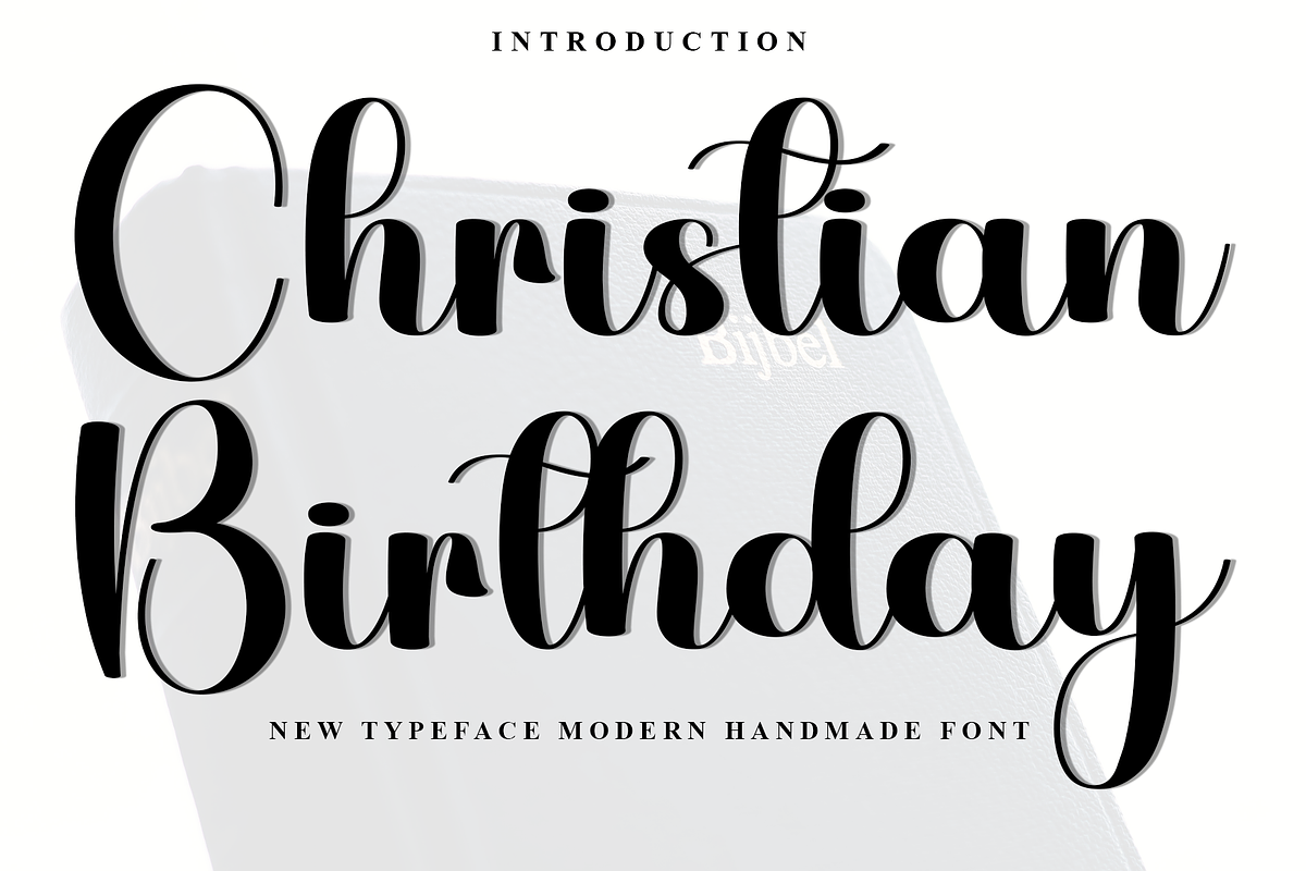 Christian Birthday, a Handwritten Font by InermediaSTUDIO (Photo 1 of 7)