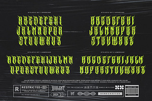 Violent Brave Brutalism Typeface