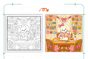 Cozy Introvert Girl Coloring Book, a Person Illustration by Coco Bloom (Thumbnail 7 of 8)