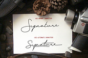 Blesing signature style, a Script Font by Qiwbrother Studio (Thumbnail 4 of 6)