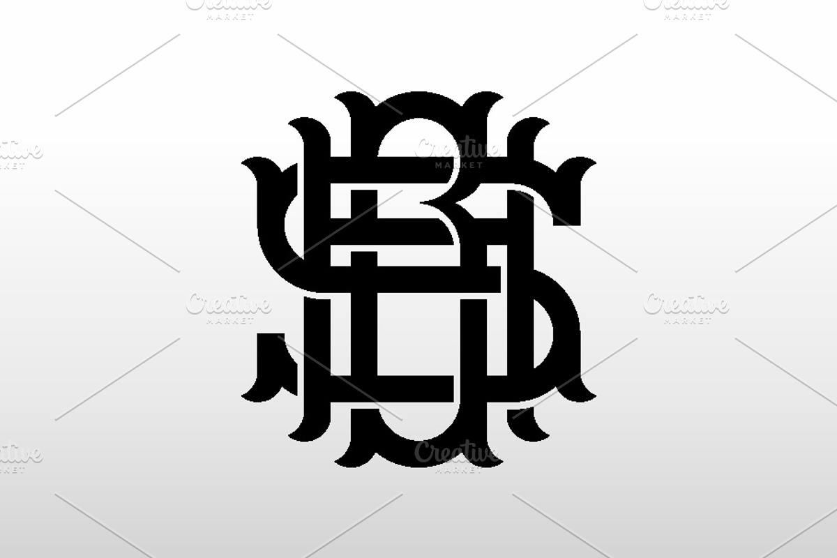 Monogram Letter HBS, a Branding & Logo Template by Buqancreative