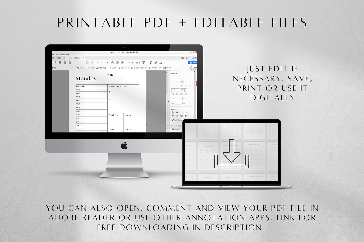 Instagram Planner Printable Canva, a Stationery Template by BRANDcontent (Photo 5 of 6)