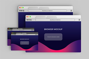 Browser Mockup, an Advertising Mockup by Farabion Studio