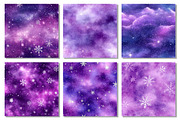 Purple Sparkling Snowfall Paper, a Texture Graphic by Dream Creation (Thumbnail 3 of 7)