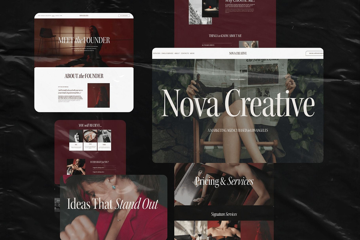 Squarespace Agency Website Template, a Squarespace Template by Presentibox (Photo 3 of 14)