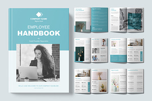 Employee Handbook Brochure, a Brochure Template by ContestDesign
