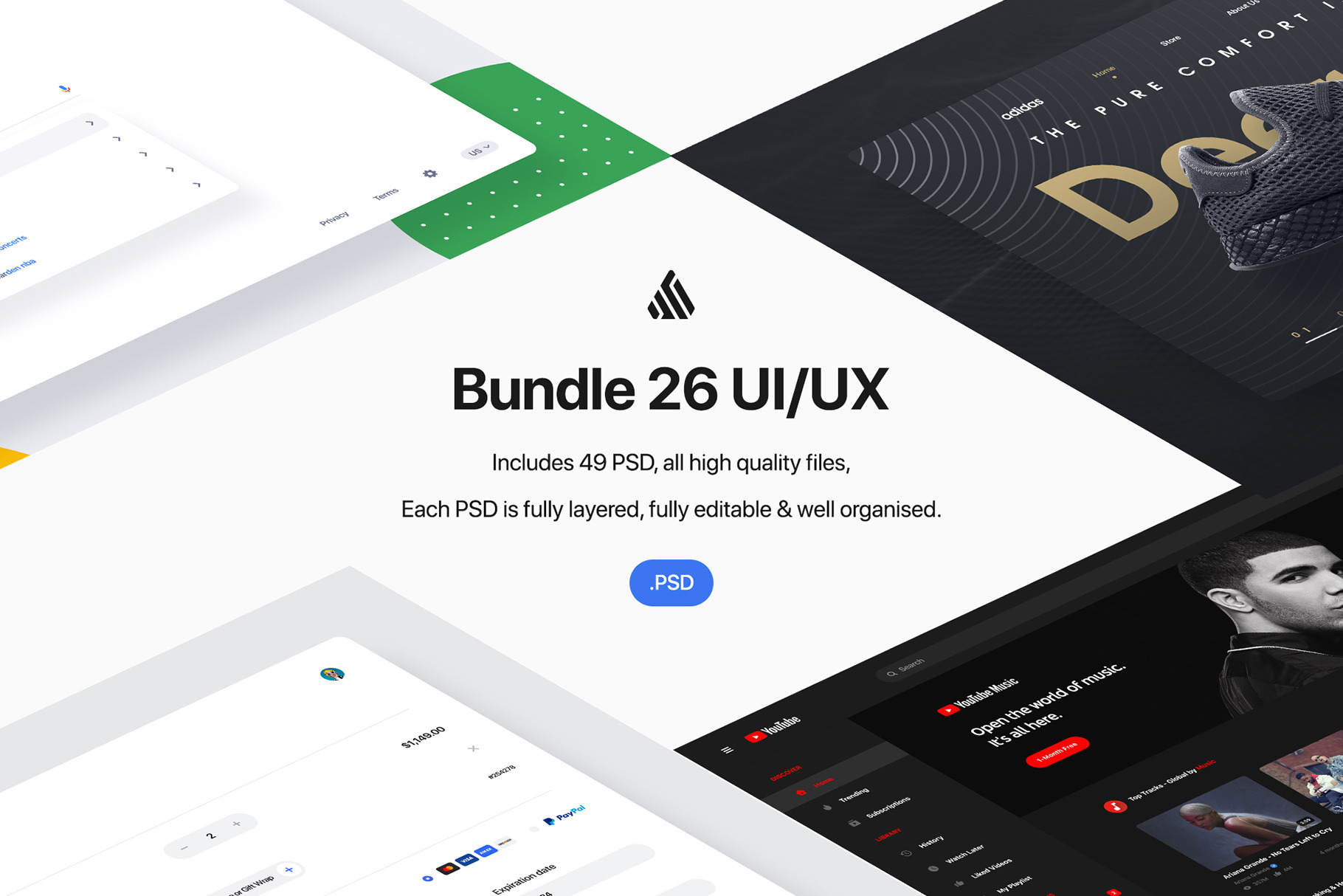 Bundle 26 User Interfaces - PSD, an UI Kit Template by Asylab ...