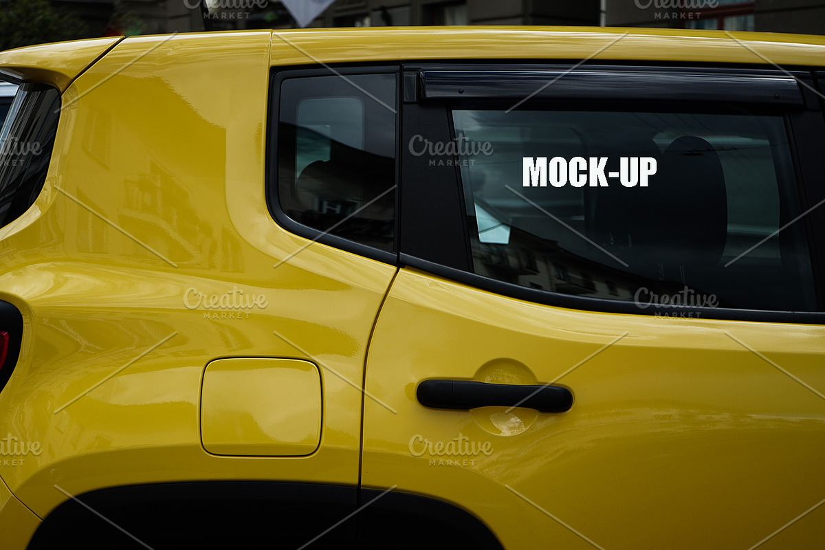 car window mock-up