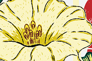 Asian Inspired Whale Datura Pattern, a Pattern Graphic by NayaChu (Thumbnail 7 of 11)