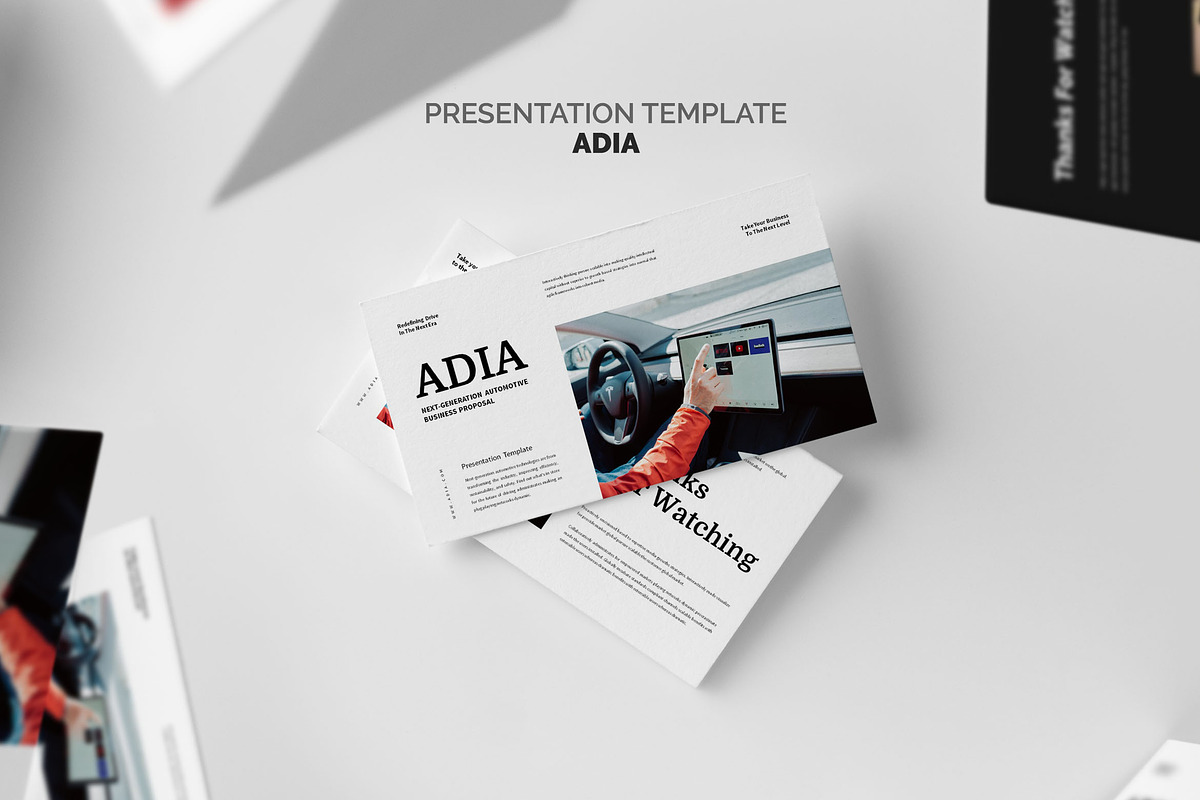 Adia : Automotive Powerpoint, a Presentation Template by Punkl Camp (Photo 1 of 9)