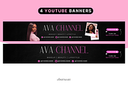 YouTube Branding Kit for Canva, a Social Media Template by Studio Eburnean (Thumbnail 4 of 9)