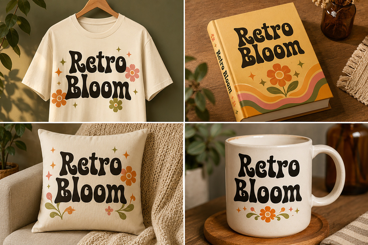 Retro Bloom, a Slab Serif Font by Wow Magic (Photo 2 of 6)