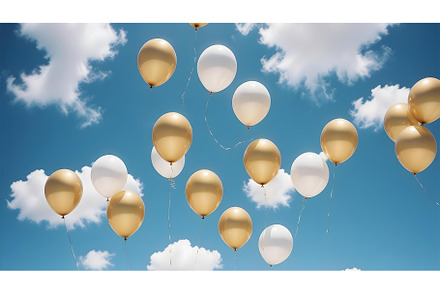 4K helium balloons background, a Wallpaper Graphic by Elen_Art