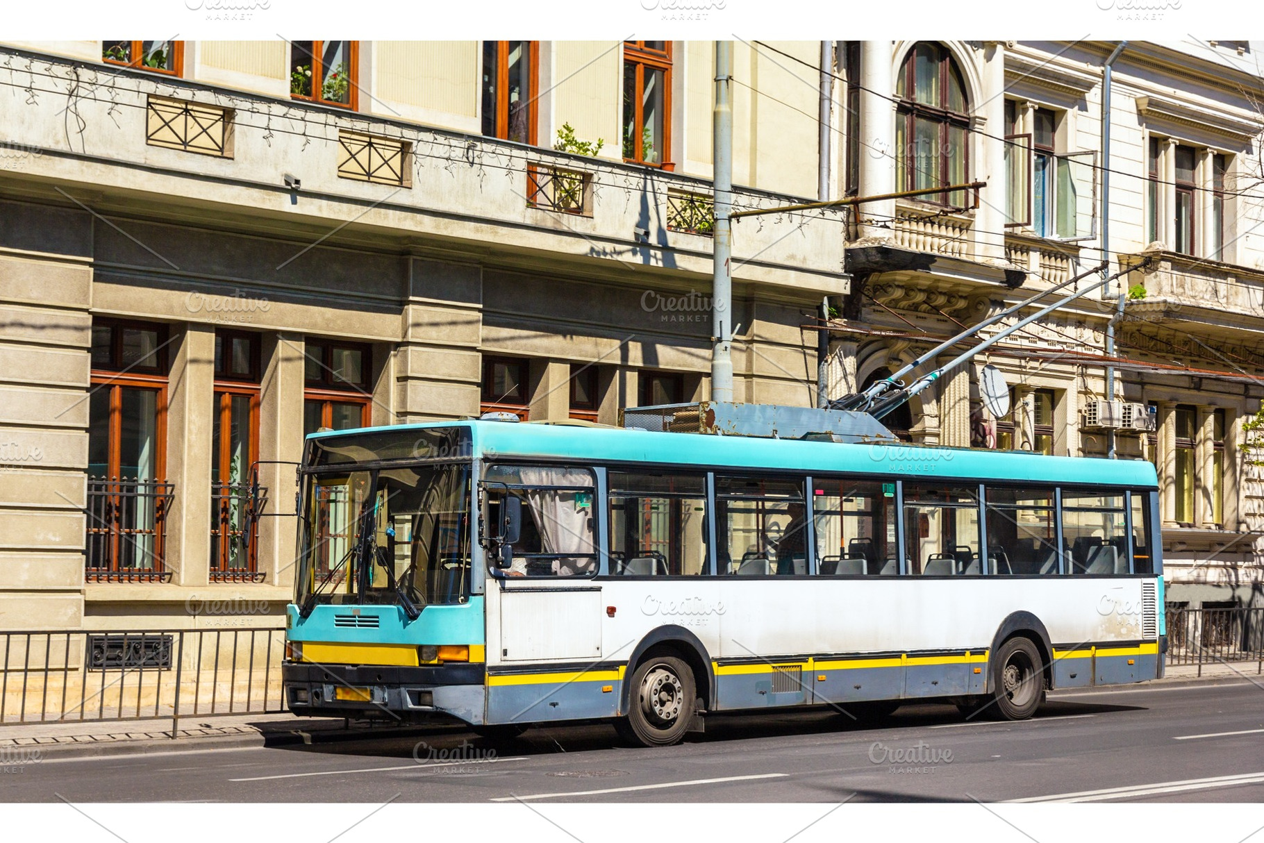 Old trolleybus in Bucharest - Romania, a Transportation Photo by Leonid Andronov