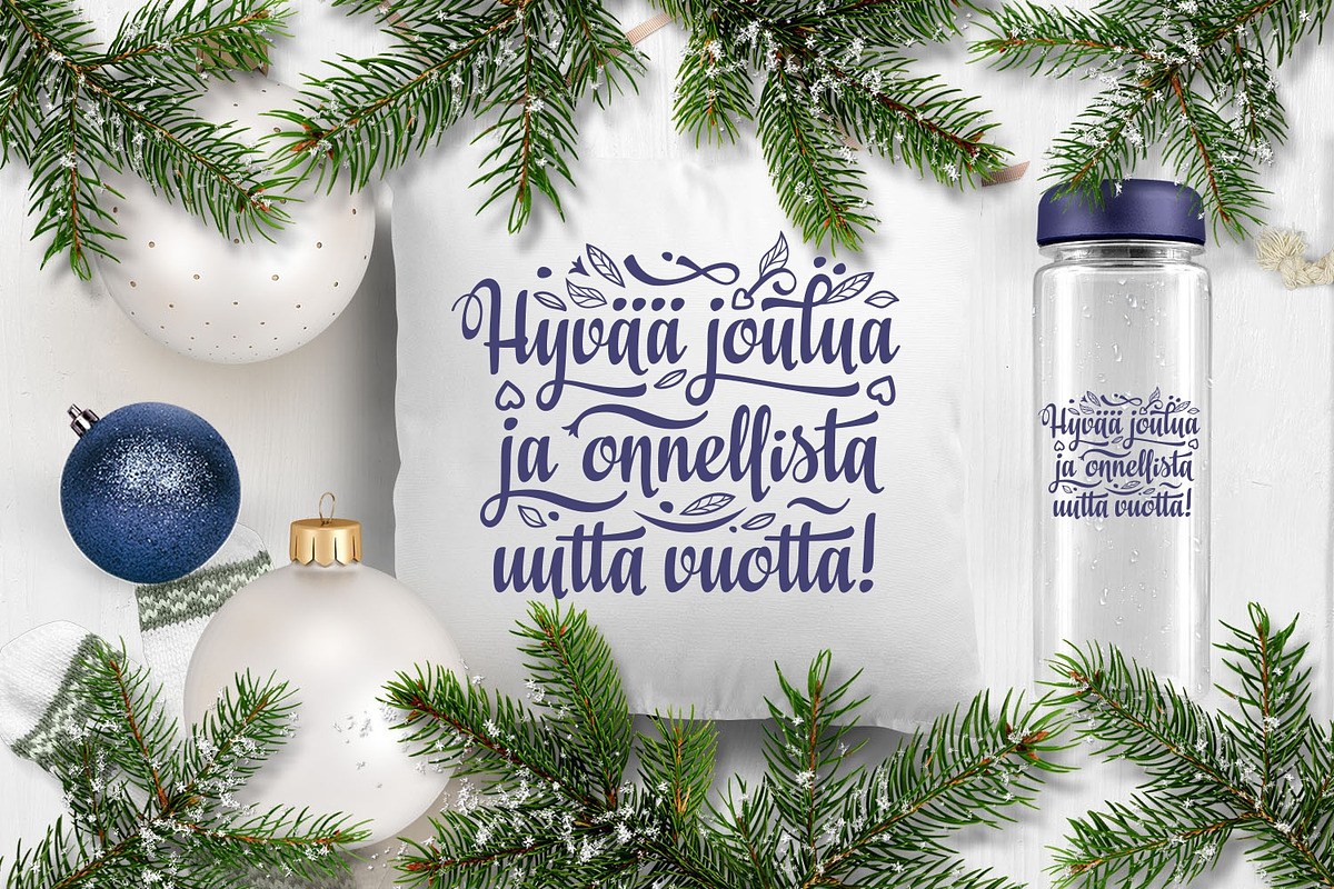 Finnish Christmas svg Finland Hyvaa, an Object Graphic by Zoya Miller (Photo 3 of 9)