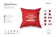 Pillow Cushion Mockup Template Set, a Household Mockup by DesignRushMarket (Thumbnail 1 of 11)