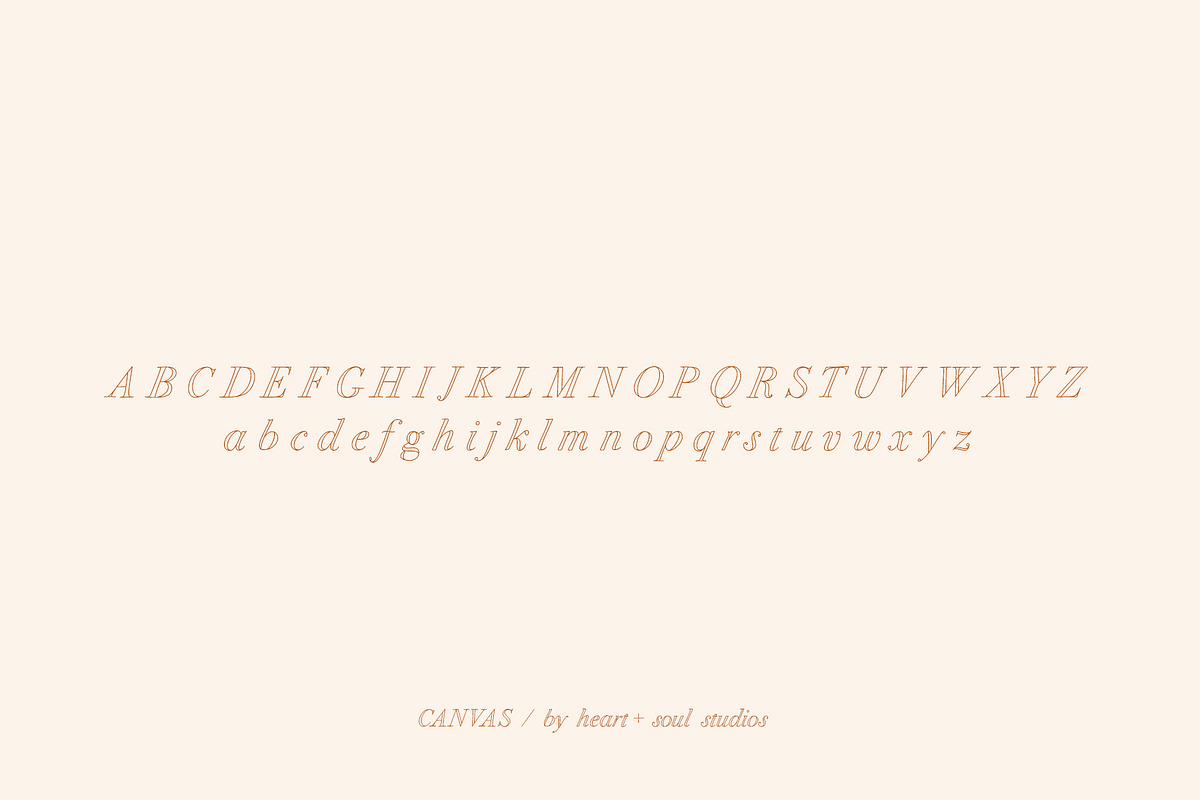 CANVAS | Elegant Serif Font, a Serif Font by Heart + Soul Studios (Photo 12 of 12)