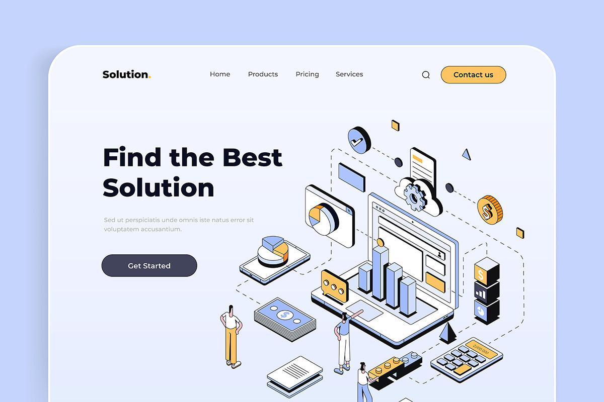Collection of Landing page templates, a Templates & Theme by Creative Graphics (Photo 8 of 11)