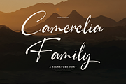 Camerelia Family | Signature Font, a Script Font by Denustudios (Thumbnail 1 of 12)