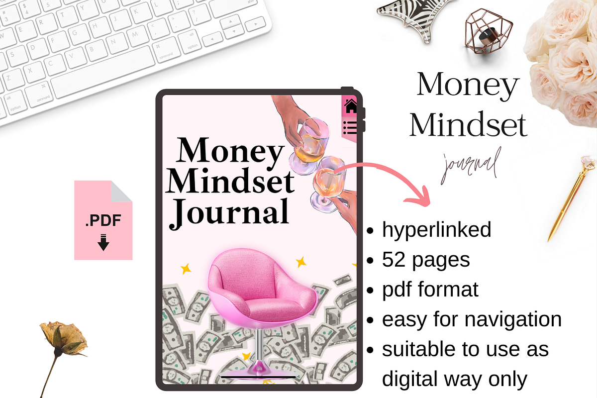 Money Mindset Journal, a Templates & Theme by bellaROSEworkshop (Photo 2 of 5)
