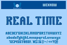 Real time font