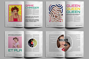 Pop Art Magazine Template