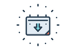 Present today color icon