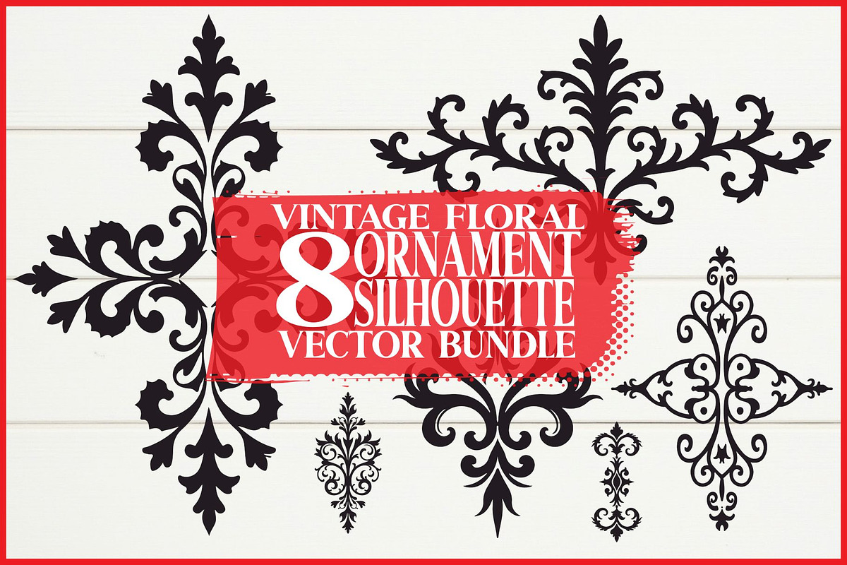 Decorative Vintage Ornament Cut File, an Illustration by musafir_fashion (Photo 1 of 9)