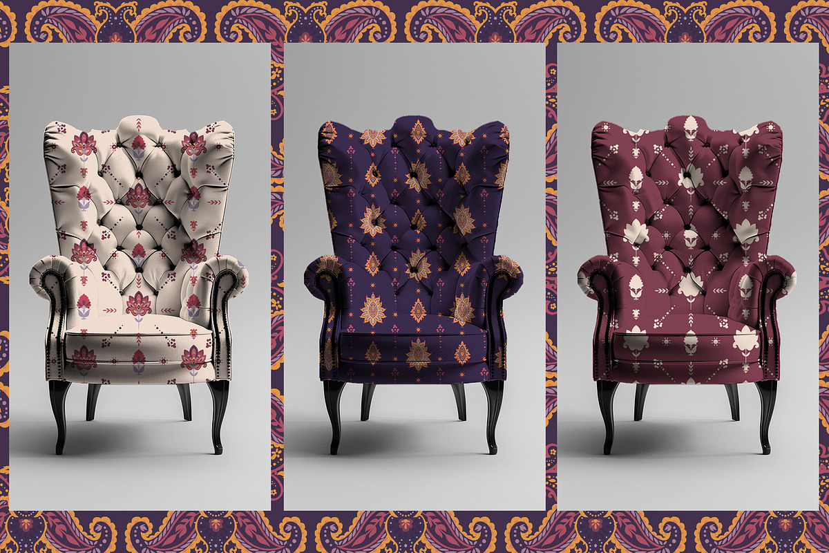 Majestic Paisley Symphony, a Pattern Graphic by Sonulkaster (Photo 8 of 12)