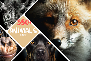 Animals Pack Over 350 UltraHD images, an Animal Photo by Virgo Studio