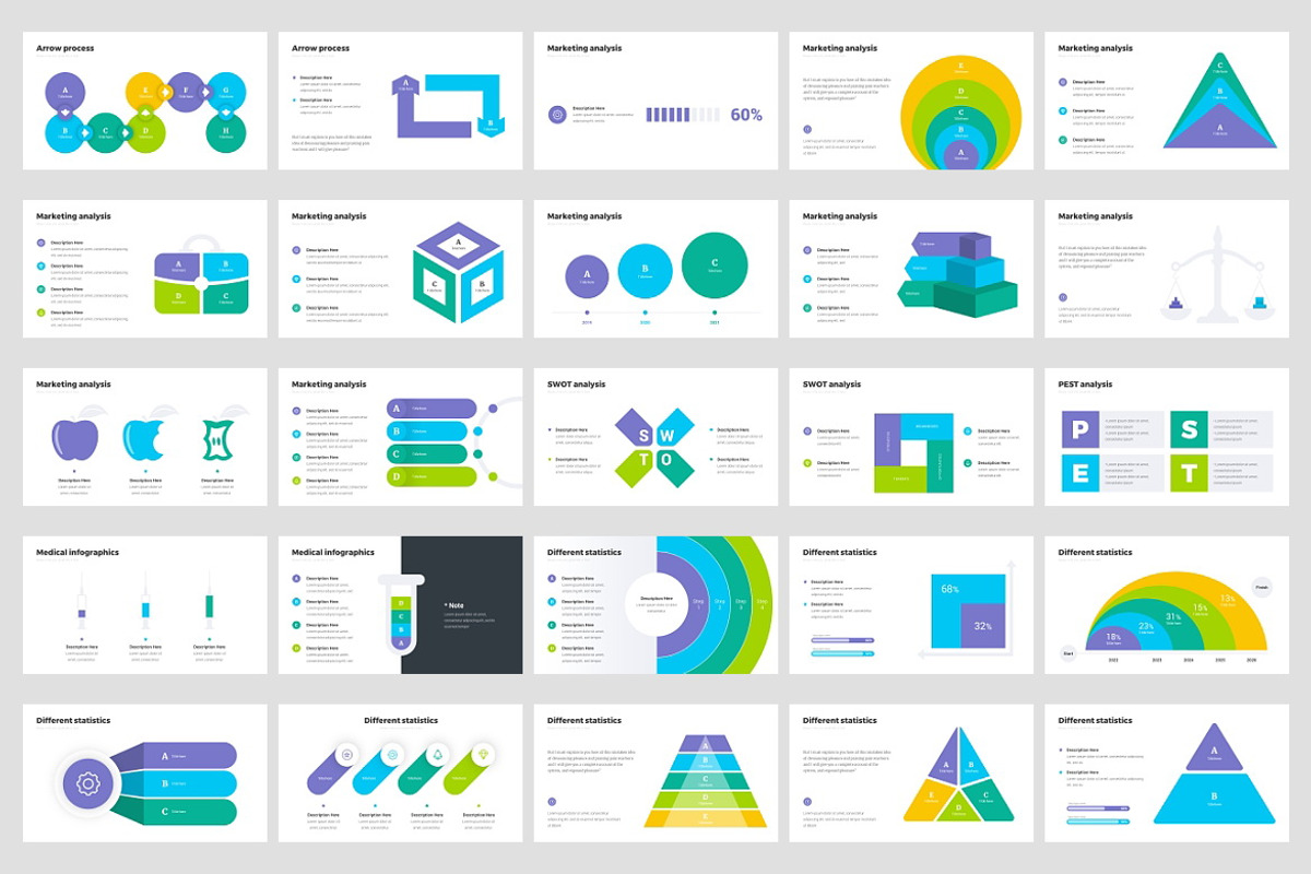 Infographics v.2, a Presentation Template by Presentation Templates (Photo 3 of 4)