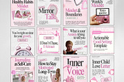 Self-Care Coach Instagram Template, a Social Media Template by ZenSocialDesigns (Thumbnail 2 of 9)