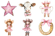 Cute cowgirl clipart, an Illustration by CitraGraphics (Thumbnail 4 of 5)