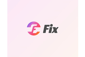Abstract letter F gradient logo, an Illustration by Bureau