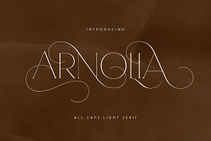 Arnolia - All Caps Light Serif