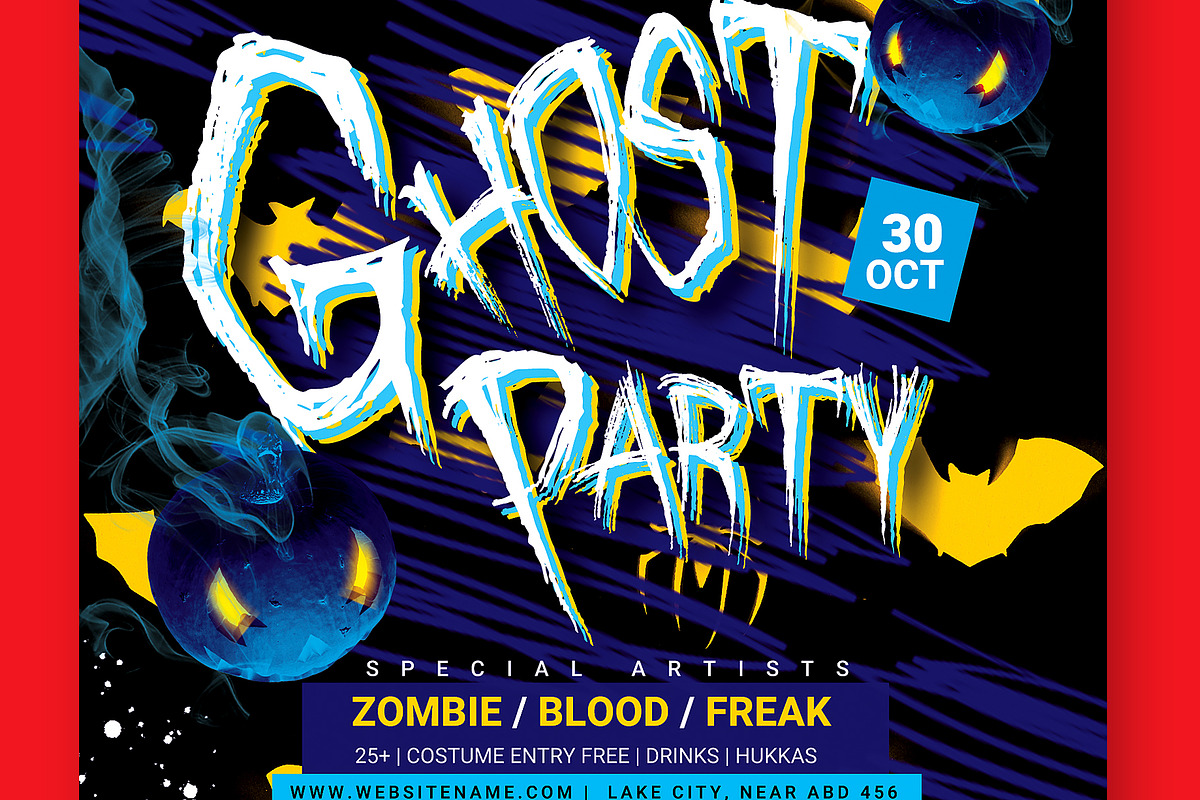 Halloween Flyer Template, a Flyer Template by Satgur Graphic Design (Photo 5 of 5)