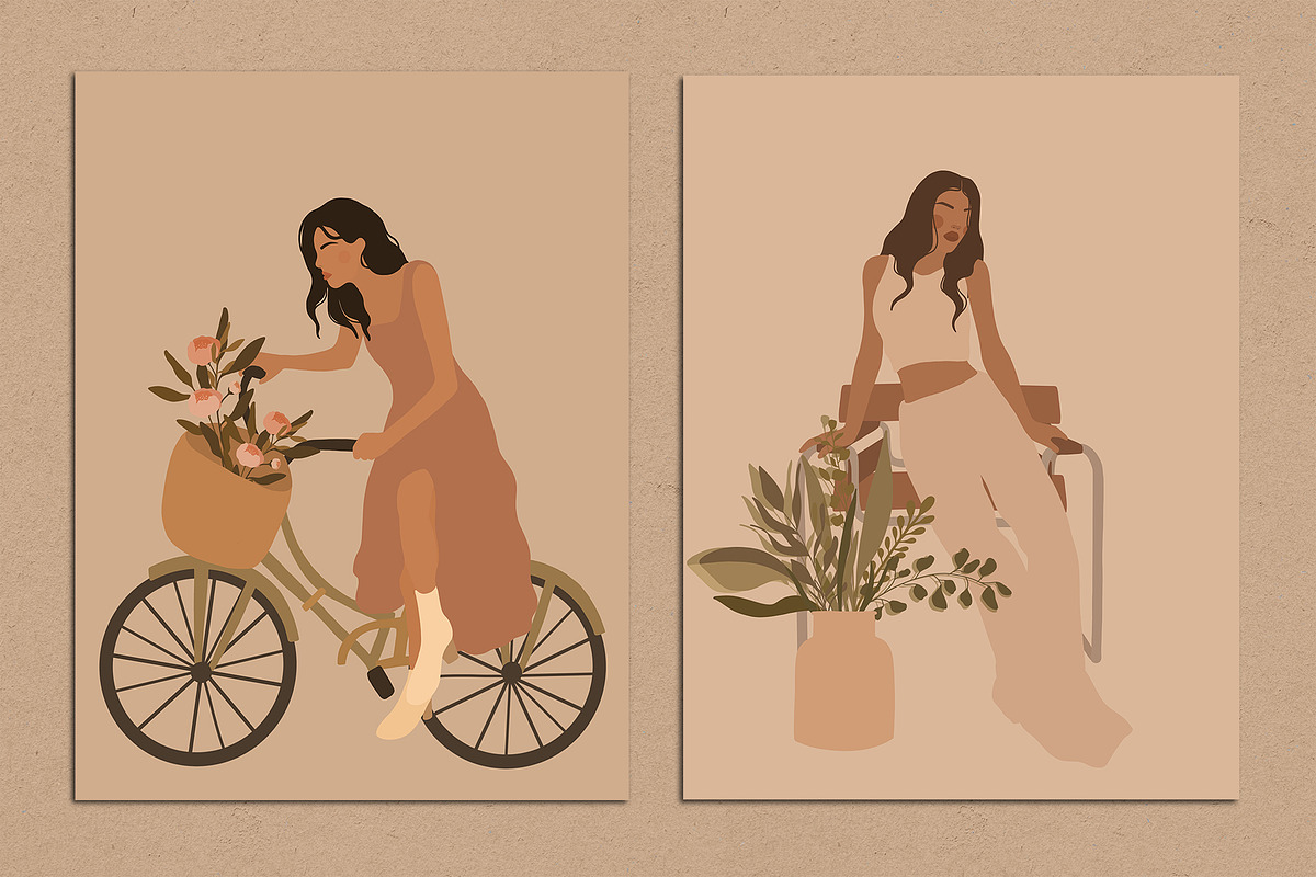 Flower Girls Abstract Posters, a Decorative Illustration by Miracles Everywhere (Photo 5 of 5)