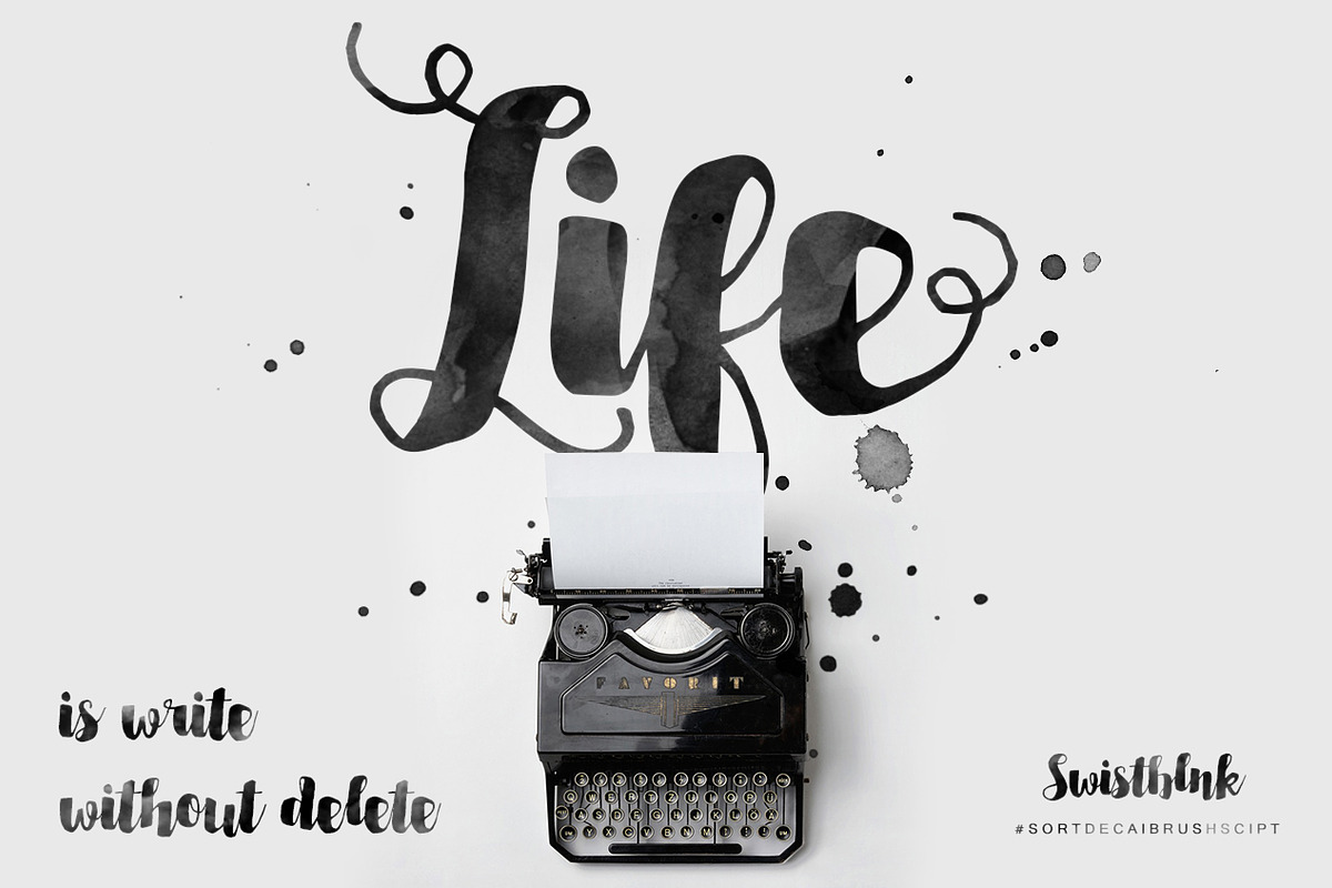 Sortdecai Brush Script preview 3