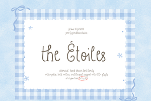 The Etoiles - Hand-drawn Font Family