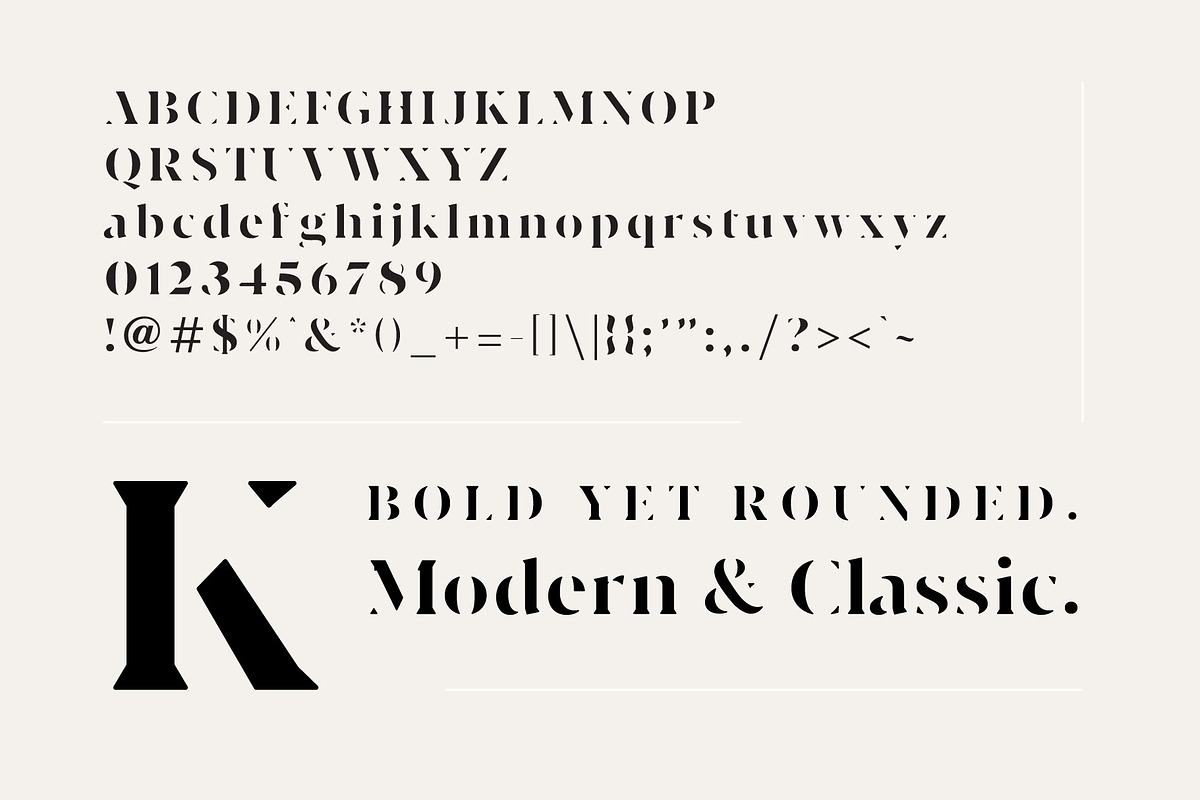 Modernist Milk -Fashion Stencil Font preview 7
