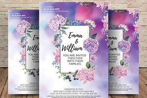Floral Save the Date Invitation, an Invitation Template by graphicforest