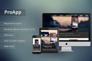 ProApp - Responsive Landing Page, a Bootstrap Template by NovelPixels