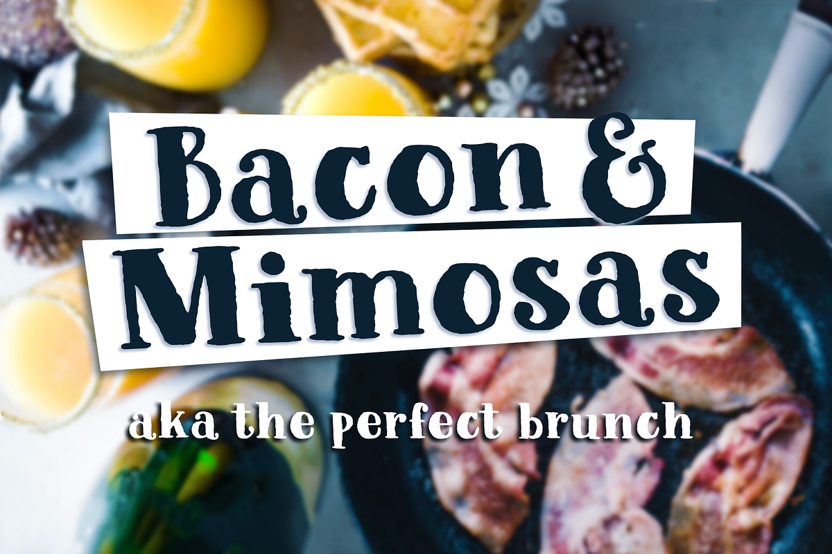 Breakfast Foodie painted serif font, a Serif Font by Rachel White Art (Photo 5 of 9)
