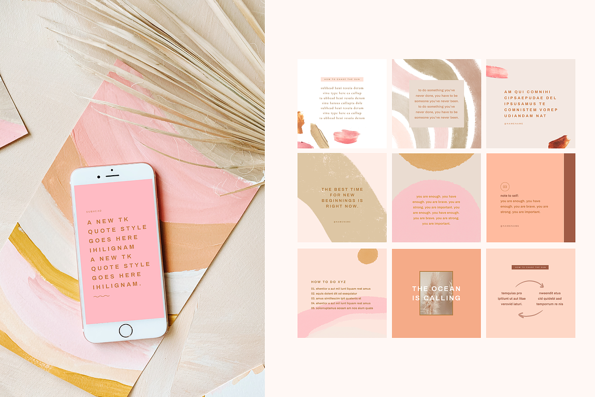 Sunrise Instagram Template Bundle, a Social Media Template by Brighten Made (Photo 4 of 4)