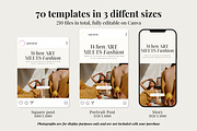 Fashion Social Media Templates CANVA, a Templates & Theme by Paper Flowers Studio (Thumbnail 3 of 8)
