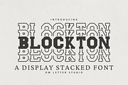 Blockton Stacked, a Slab Serif Font by Dm Studio (Thumbnail 1 of 10)