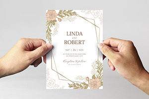 Autumn / Fall Wedding Invite Card