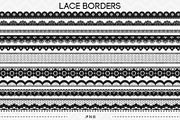 10 Lace Borders Clip Art II, an Illustration by AzmariDigitals (Thumbnail 2 of 2)