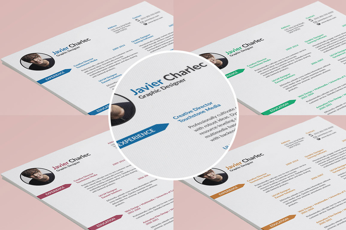 4 Page Professional Resume Template, a Resume Template by Made by Mancie (Photo 5 of 5)