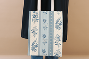 Tiny Blue Toile De Jouy Pattern, a Pattern Graphic by FloridPrintables (Thumbnail 7 of 9)